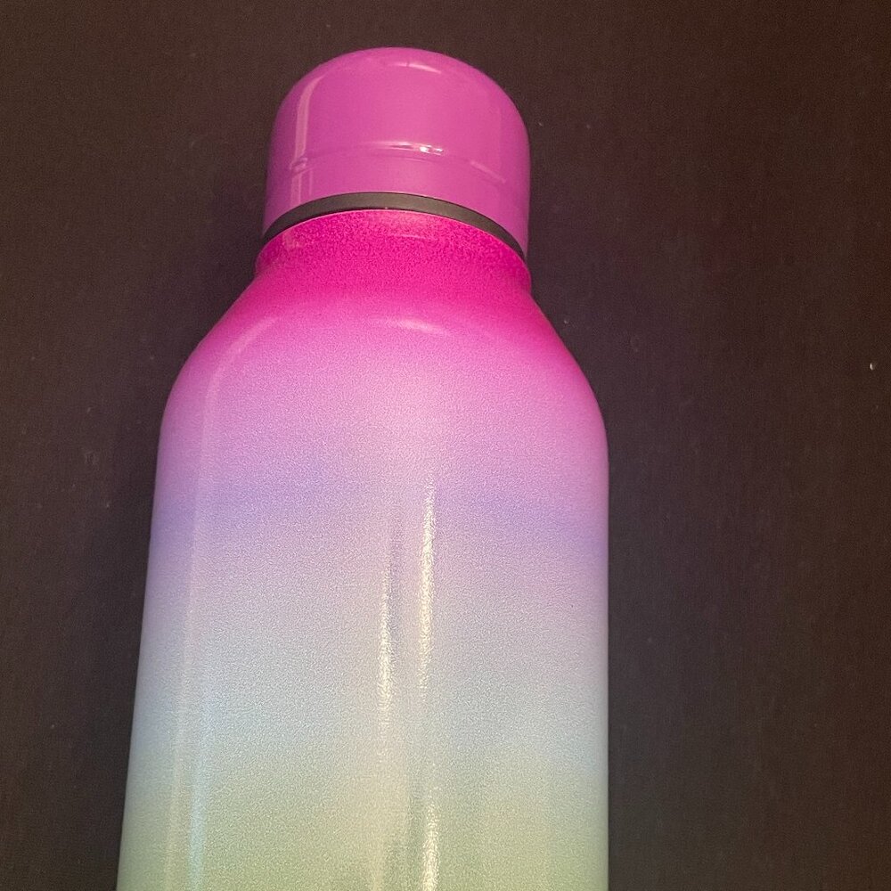 NWT. Large Stainless Steel Rainbow Water Bottle: 965ml
